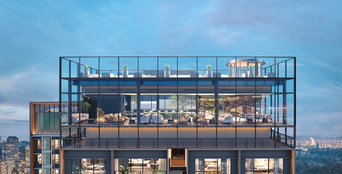 Artist's impression of Parkside Residences @ Setia Federal Hill: the glass sky pavilion