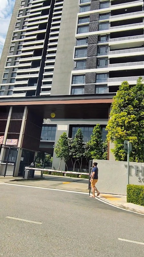 The Estate @ South Bangsar: the tower above its street entrance