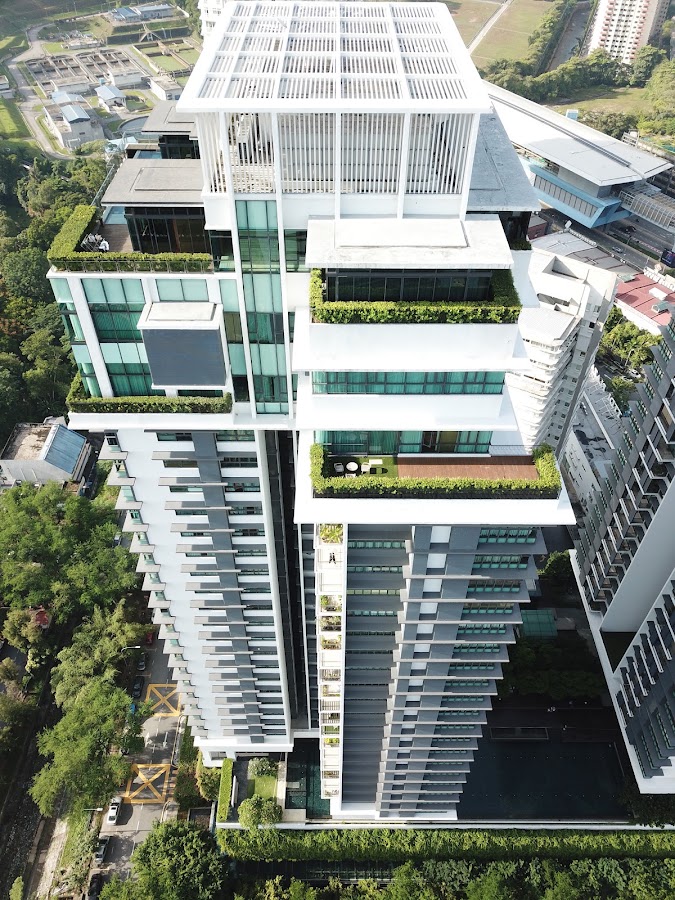 The Residence Condominium @ TTDI: the tower from the air