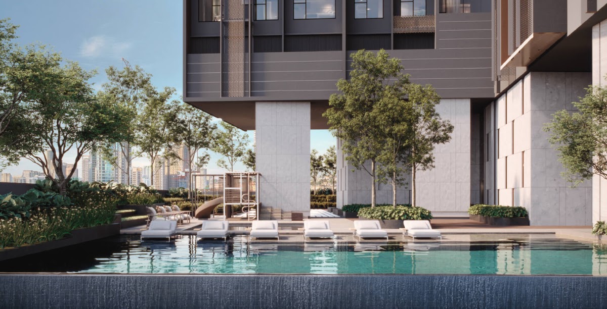 Artist's impression of Parkside Residences @ Setia Federal Hill: the pool deck