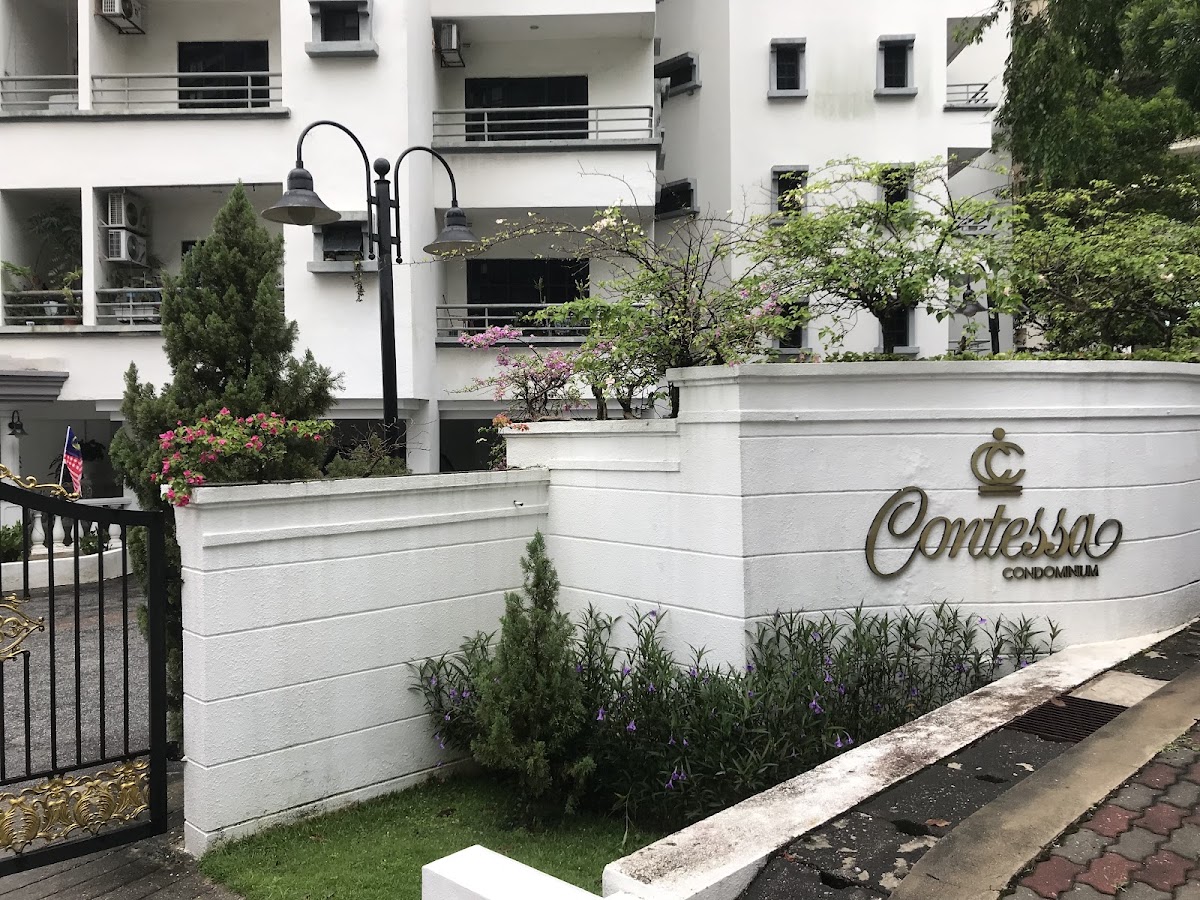 Contessa: the Contessa name wall below the blocks