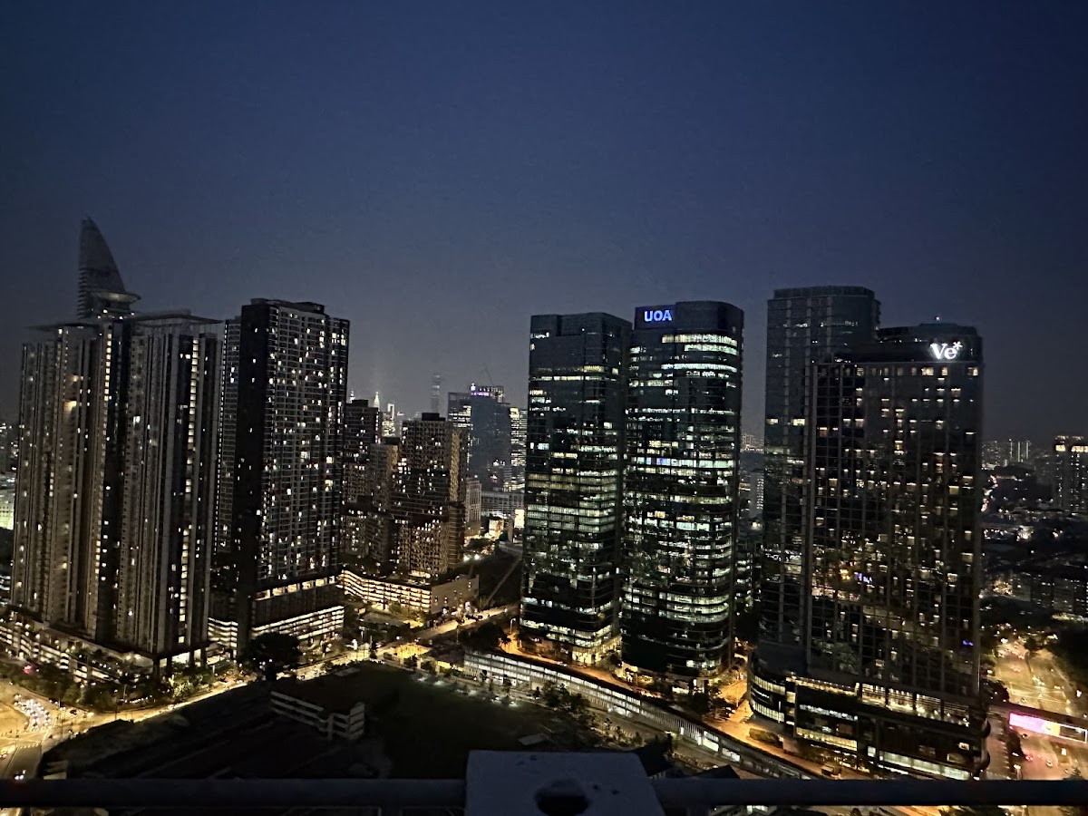 Acacia @ The Park Residences: Bangsar South's towers at night from a high floor